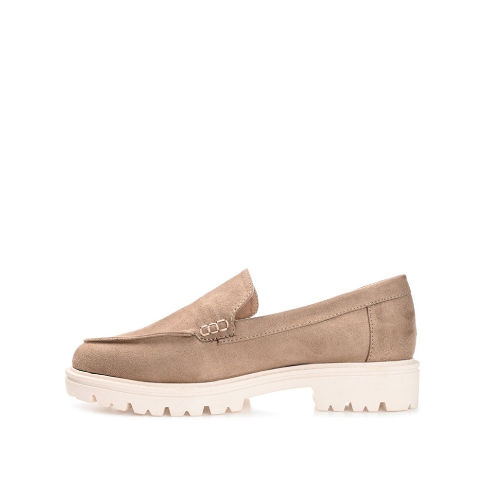 ERIKA LOAFER FLATS IN FAUX SUEDE wide 9